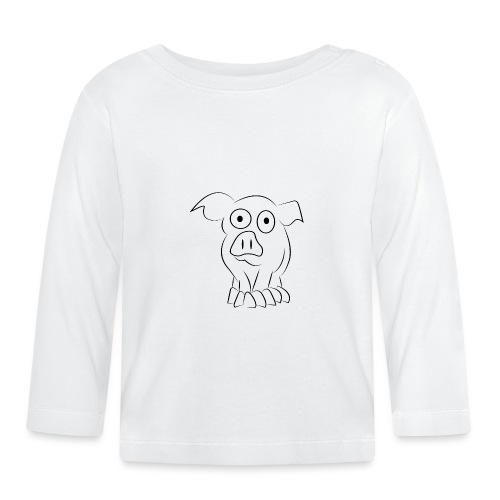 white pig - Maglietta a manica lunga per bambini
