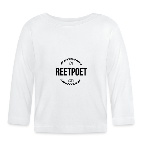 ReetPoet | Logo Schwarz - Baby Bio-Langarmshirt