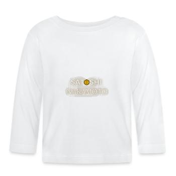 Satoshi Nakamoto Bitcoin - Baby Bio-Langarmshirt - Weiß - Vorne