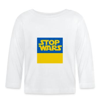 Ukraine - T-shirt manches longues bio Bébé - blanc - Devant