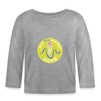 Nur der durchschnittliche Doxie. - Baby Bio-Langarmshirt - Grau meliert - Vorne