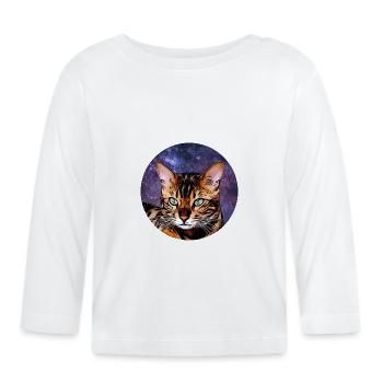 Bengal 2 - Organic Baby Long Sleeve T-Shirt - white - Front