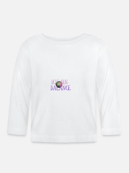 ICH BIN BALANCE - Baby Bio-Langarmshirt - Weiß