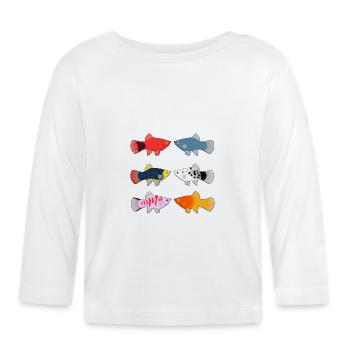 Platy's selection - Organic Baby Long Sleeve T-Shirt - white - Front
