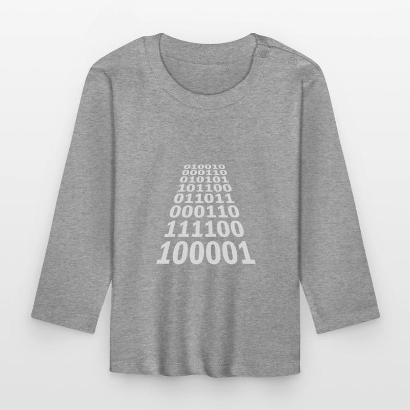 Binär Code Programm Sprache Baby Bio-Langarmshirt