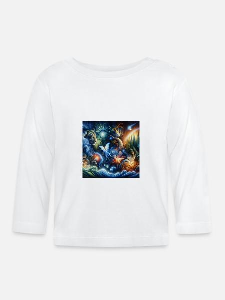 Natur-Inspirationen - Baby Bio-Langarmshirt - Weiß