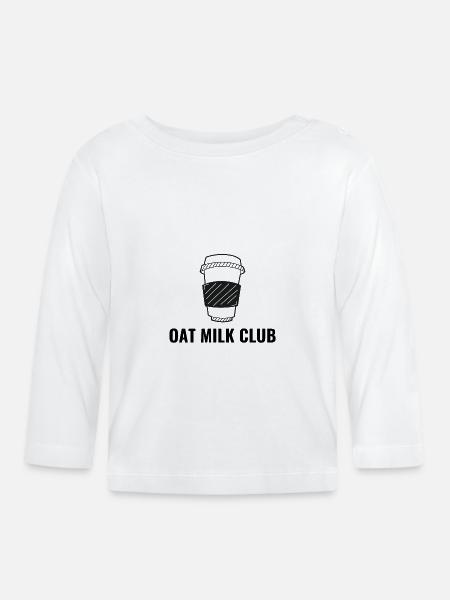 Oat Milk Club - Baby Bio-Langarmshirt - Weiß