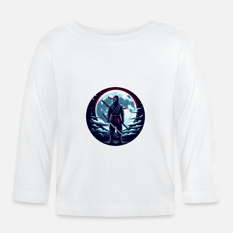 Ninja - T-shirt manches longues bio Bébé - blanc
