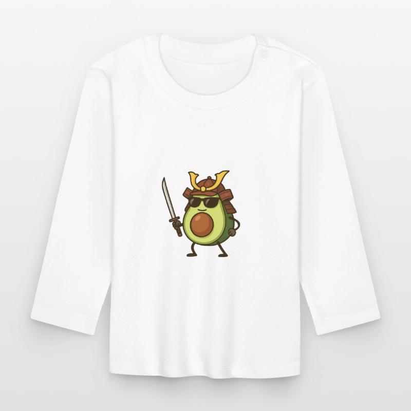 avocado samurai Baby Bio-Langarmshirt
