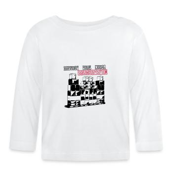 SUPPORT YOUR LOCAL SOUNDSYSTEM - Baby Bio-Langarmshirt - Weiß - Vorne