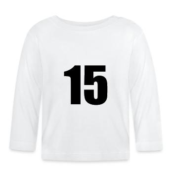15 - Organic Baby Long Sleeve T-Shirt - white - Front