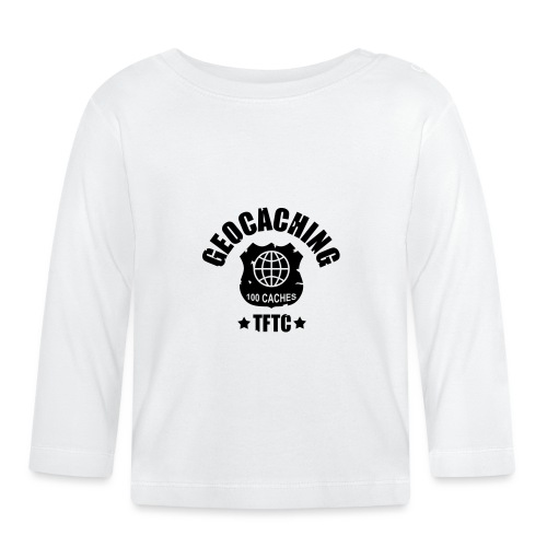 geocaching - 100 caches - TFTC / 1 color - Baby Bio-Langarmshirt