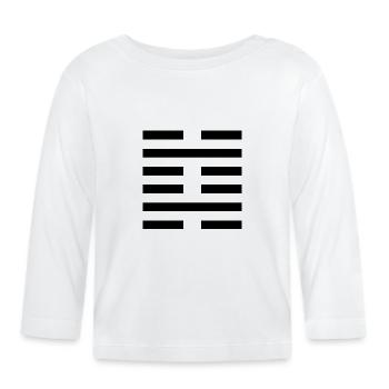 29 Kan - L’Abyssal, L’Eau (Hexagramme) - T-shirt manches longues bio Bébé - blanc - Devant