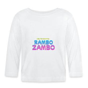 Heute richtig Rambo Zambo (Kanzler 2025) - Baby Bio-Langarmshirt - Weiß - Vorne
