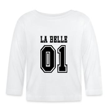 BELLE - T-shirt manches longues bio Bébé - blanc - Devant