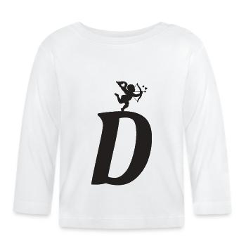 D - Baby Bio-Langarmshirt - Weiß - Vorne