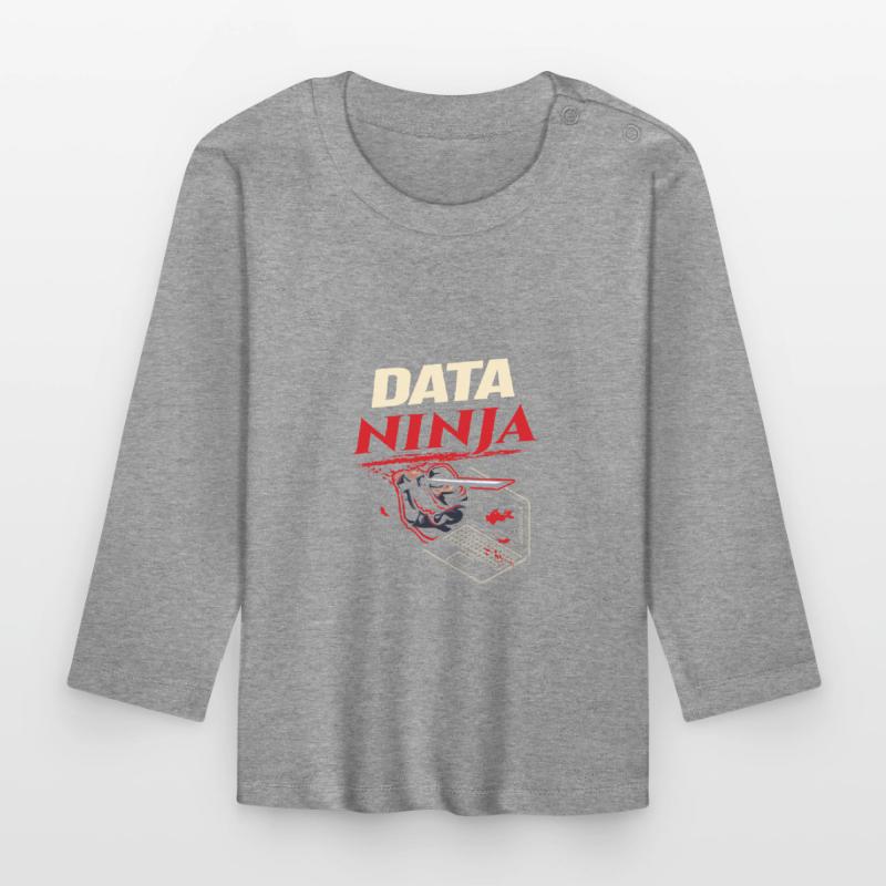 Data Ninja computer programming coder T-shirt manches longues bio Bébé