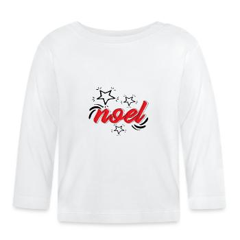 Joyeux Noël - T-shirt manches longues bio Bébé - blanc - Devant