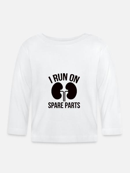 Lungetransplantation Lungenchirugie Operation - Baby Bio-Langarmshirt - Weiß