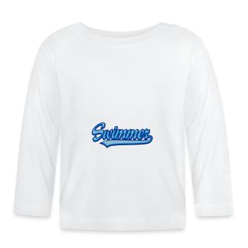 nager - T-shirt manches longues bio Bébé - blanc - Devant