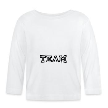 Team - T-shirt manches longues bio Bébé - blanc - Devant