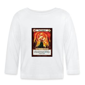 Étreinte de Feu - T-shirt manches longues bio Bébé - blanc - Devant