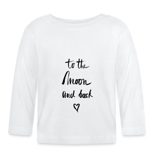 To the moon and back - Baby Langarmshirt