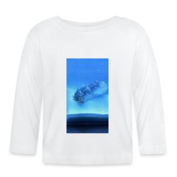 Rouleau de lac - T-shirt manches longues bio Bébé - blanc - Devant