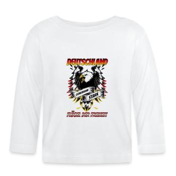L’Allemagne forte ensemble - T-shirt manches longues bio Bébé - blanc - Devant