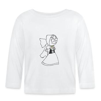 SERBSKA HANKA - contour - - T-shirt manches longues bio Bébé - blanc - Devant