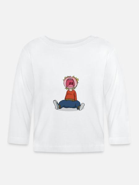 Dein Kind - Baby Bio-Langarmshirt - Weiß