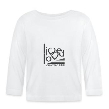 Christian Design Live Aimé - T-shirt manches longues bio Bébé - blanc - Devant