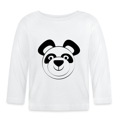 panda - Bio-shirt met lange mouwen voor baby’s