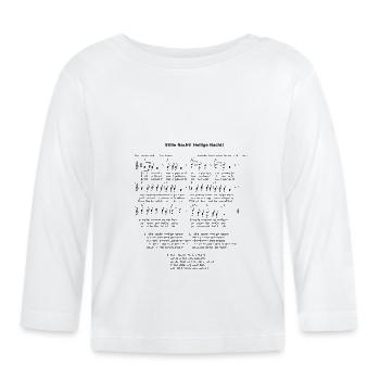 silent Night - Organic Baby Long Sleeve T-Shirt - white - Front