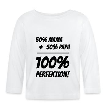 Bébé 100% perfection - T-shirt manches longues bio Bébé - blanc - Devant