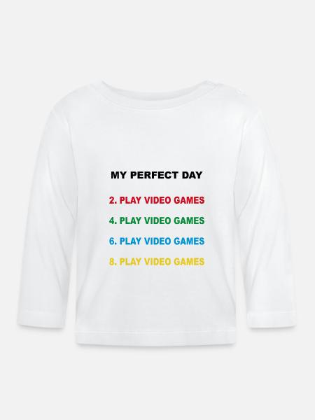 Lustiges Programmierer Computer Gamer Geschenk - Baby Bio-Langarmshirt - Weiß