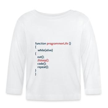 Computerprogrammierer Codierer Software Engineers Geschenk - Baby Bio-Langarmshirt - Weiß - Vorne