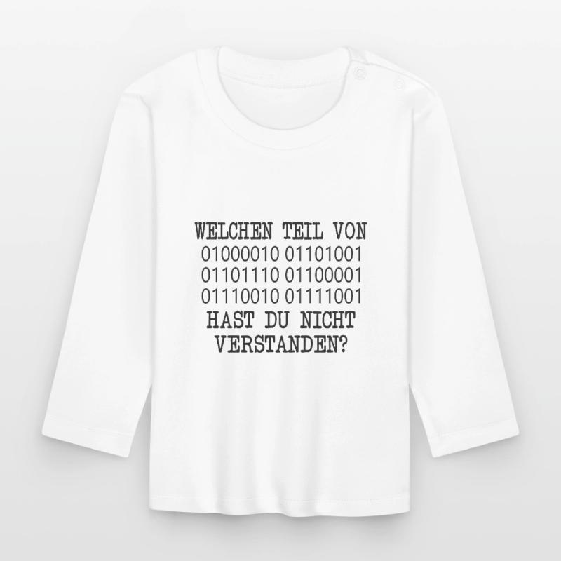 lustige admin Programmierer Linux IT Geschenkidee Baby Bio-Langarmshirt