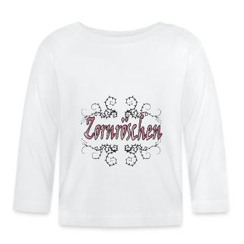 Zornröschen - Baby Bio-Langarmshirt - Weiß - Vorne