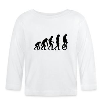 Développement Unicycle pilote Evolution monocycle - T-shirt manches longues bio Bébé - blanc - Devant