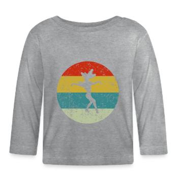 Samba - T-shirt manches longues bio Bébé - gris chiné - Devant