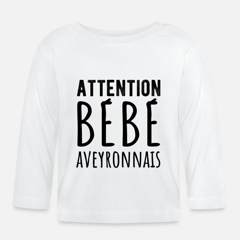 Bébé aveyronnais - T-shirt manches longues bio Bébé - blanc