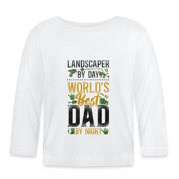 Landscaper Landscaping Landscape - Organic Baby Long Sleeve T-Shirt - white - Front