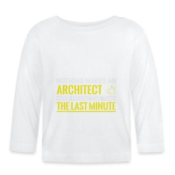 Architecte Cadeau Profession Architecture Emploi Architecte - T-shirt manches longues bio Bébé - blanc - Devant