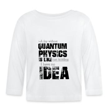 Quantum physics - Organic Baby Long Sleeve T-Shirt - white - Front