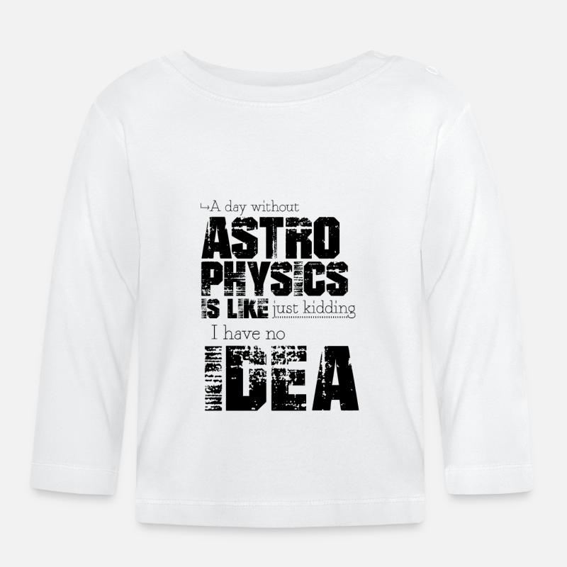 Astrophysique - T-shirt manches longues bio Bébé - blanc