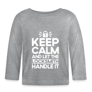 Locksmith Lock Picking Employee Locksmith - Organic Baby Long Sleeve T-Shirt - heather grey - Front