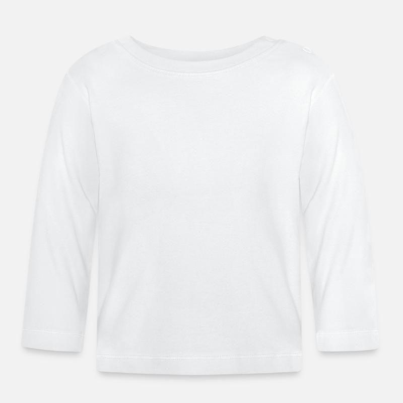 Lanceur de couteaux Disque Lanceur de couteau cadeau - T-shirt manches longues bio Bébé - blanc
