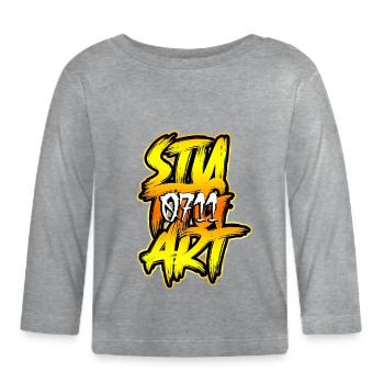 Stuttgart 0711 - Baby Bio-Langarmshirt - Grau meliert - Vorne