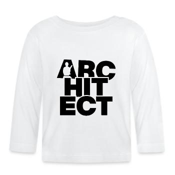Profession d’architecte - Architecte - T-shirt manches longues bio Bébé - blanc - Devant